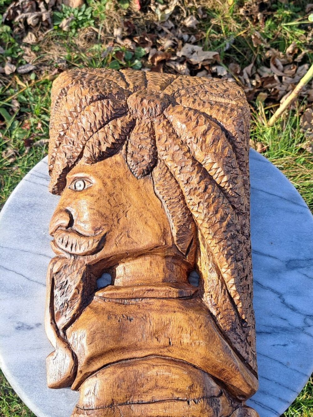 Large Wooden Rasta Wall Mask - Picture 9 of 11